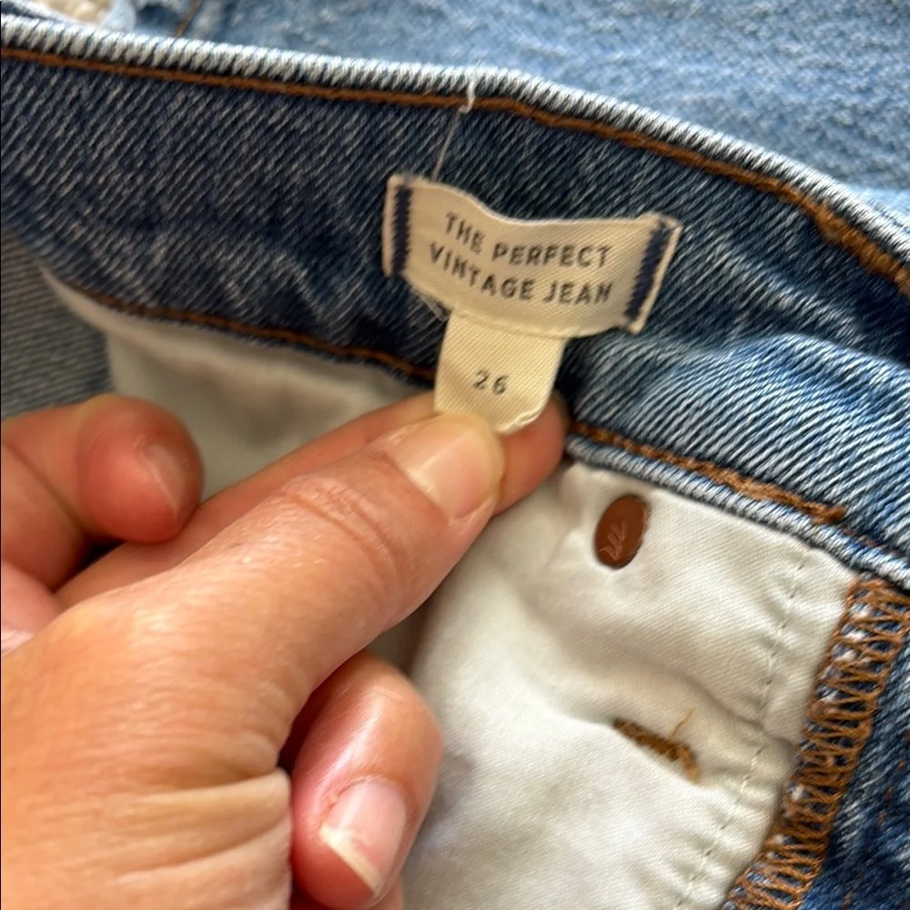 Madewell perfect vintage Light Blue Straight-Leg Jeans